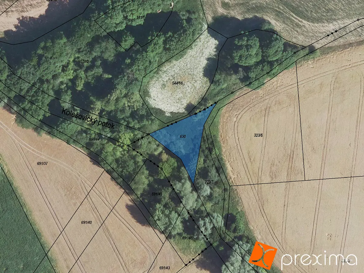 Prodej pozemku 291 m², Přílepy · okres Rakovník