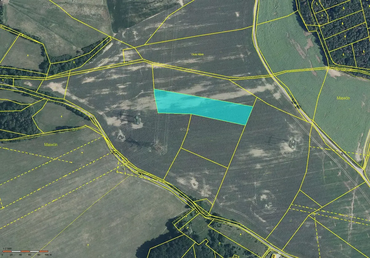Prodej pozemku 8911 m², Štěchovice - Masečín · okres Praha-západ