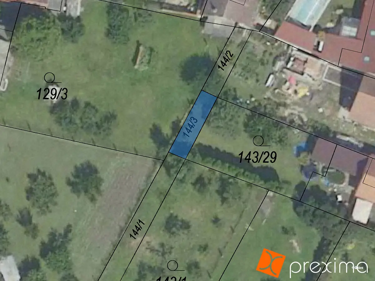Prodej pozemku 32 m², Žehuň · okres Kolín