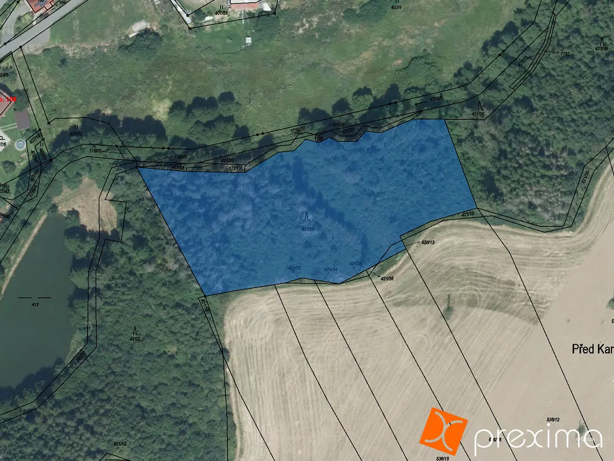 Prodej pozemku 841 m², Přibyslav · okres Havlíčkův Brod