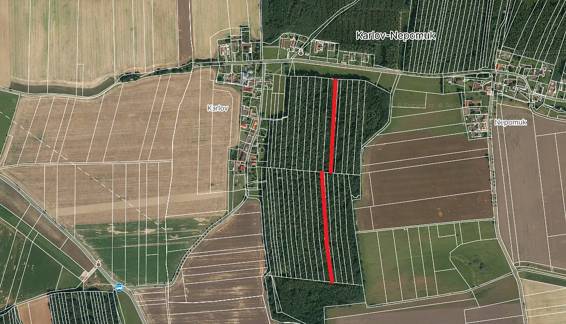 Prodej pozemku 5 m², Dražíč · okres České Budějovice