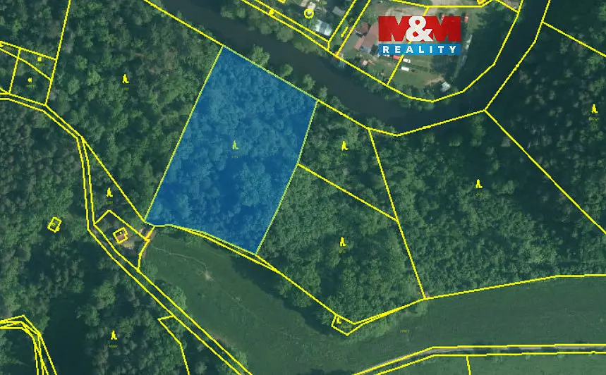 Prodej pozemku 543 m², Římov - Branišovice · okres České Budějovice