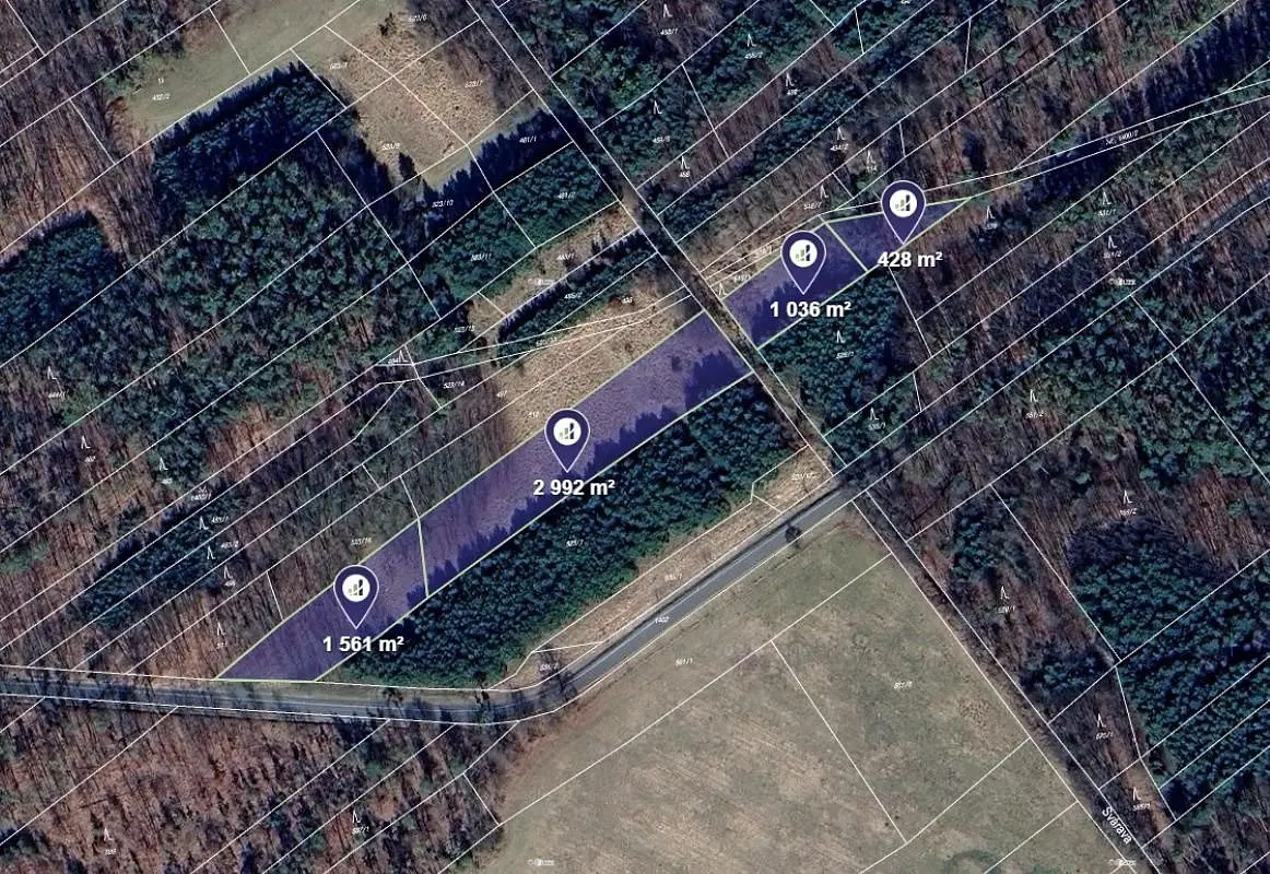 Prodej pozemku 3343 m², Krakovany · okres Kolín