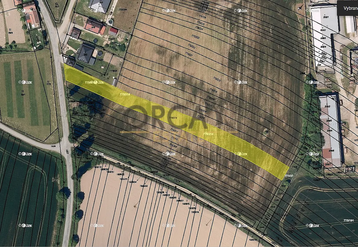 Prodej pozemku 1389 m², Myslejovice · okres Prostějov