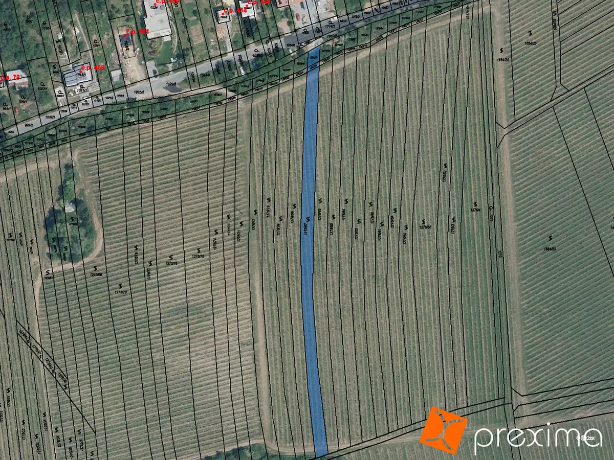 Prodej pozemku 1226 m², Viničné Šumice · okres Brno-venkov