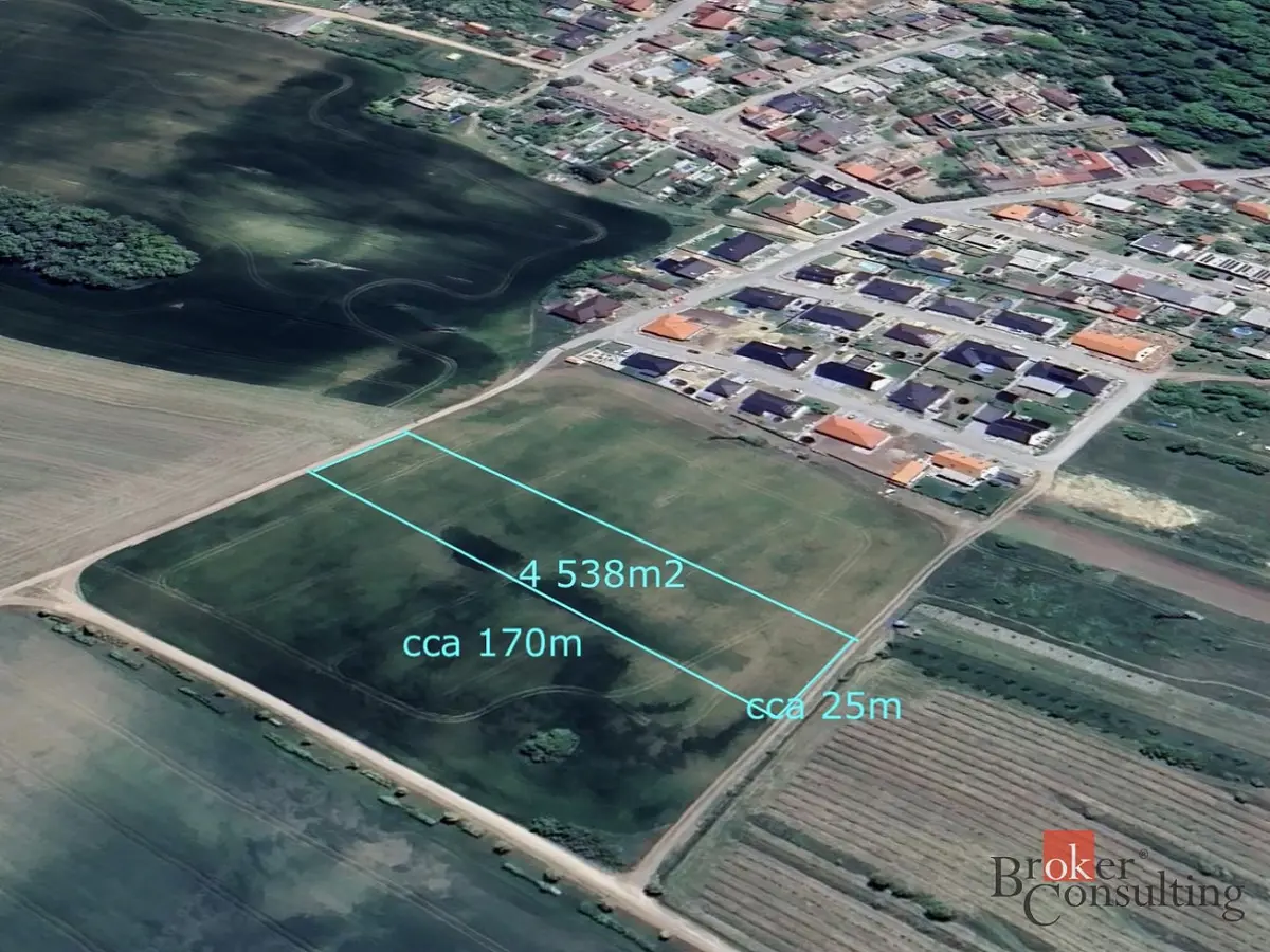 Prodej pozemku 4538 m², náměstí Míru · Hrušovany nad Jevišovkou