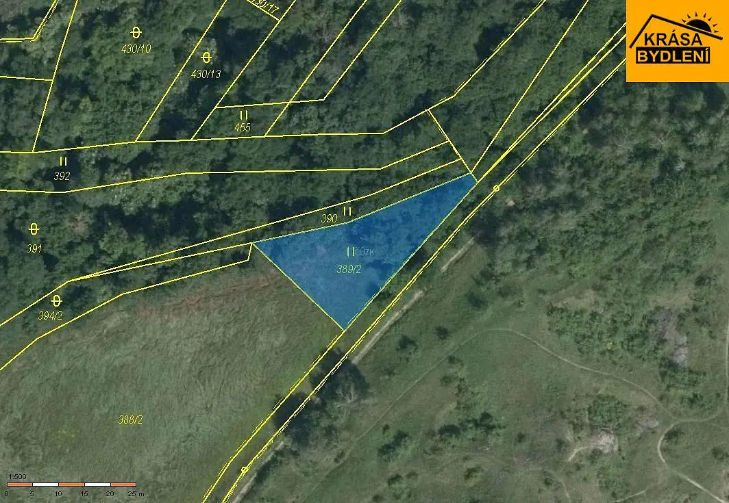 Prodej pozemku 965 m², Slatinky · okres Prostějov