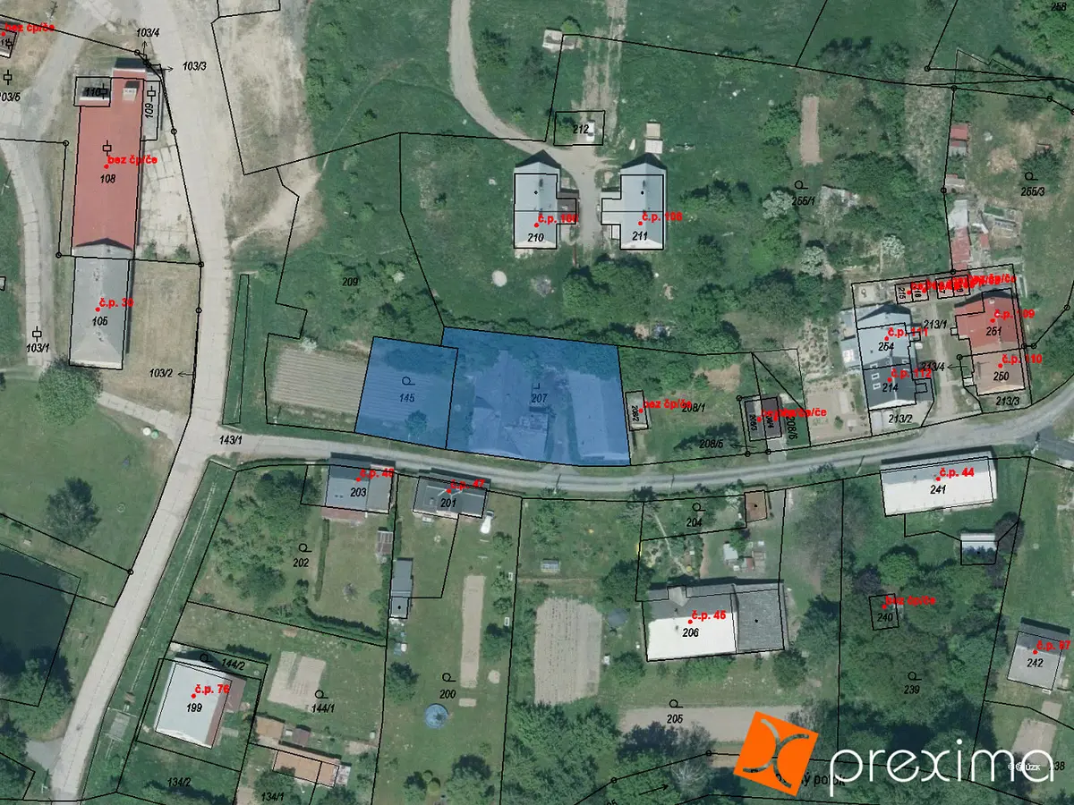 Prodej pozemku 1241 m², Slezské Pavlovice · okres Bruntál