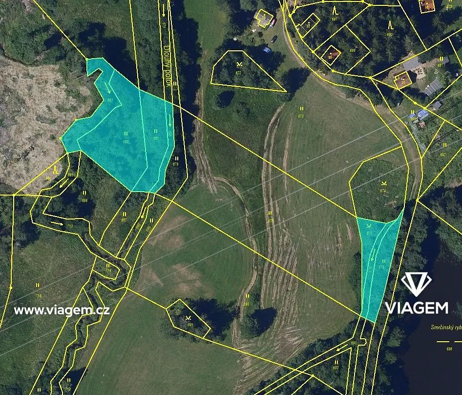 Prodej pozemku 3005 m², Kocourov u Slavíkova · Slavíkov