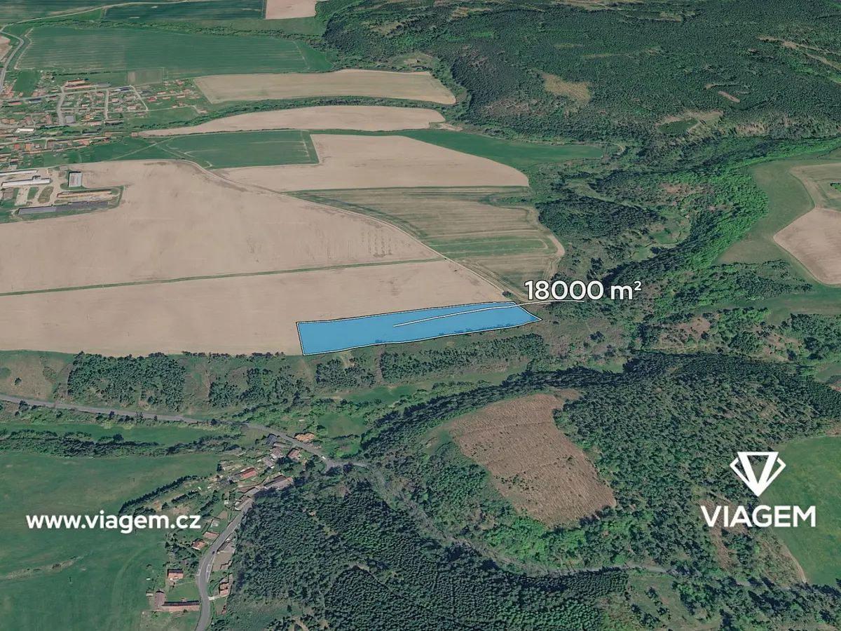 Prodej pozemku 14400 m², Mlečice · okres Rokycany