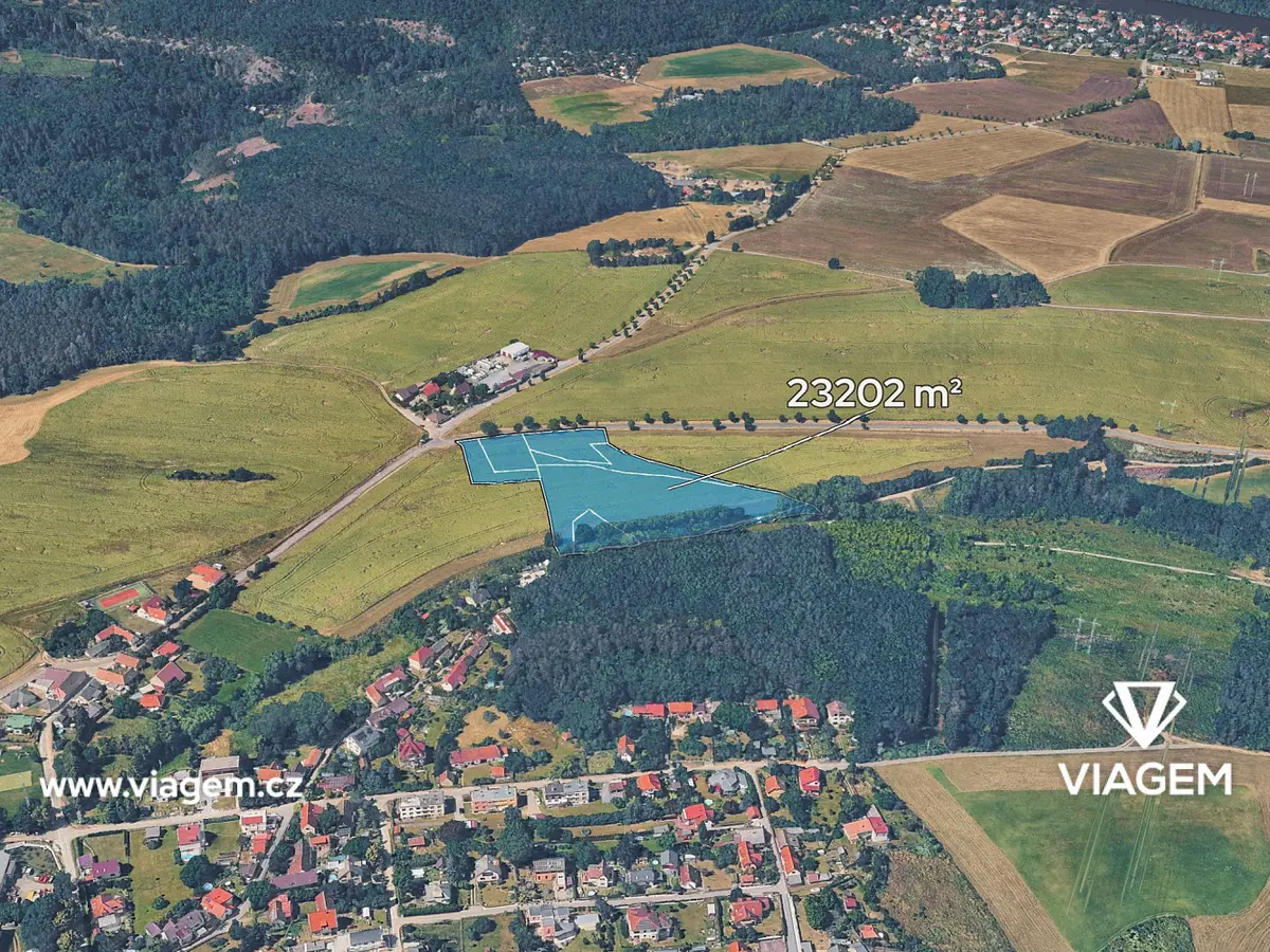 Prodej pozemku 7734 m², Davle · okres Praha-západ