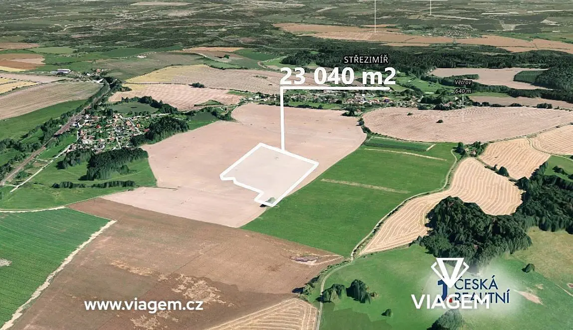 Prodej pozemku 15260 m², Střezimíř · okres Benešov