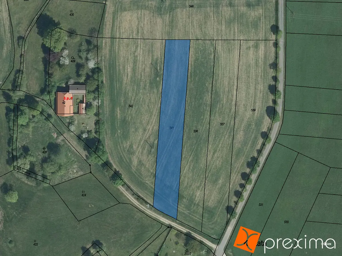Prodej pozemku 235 m², Těmice · okres Pelhřimov