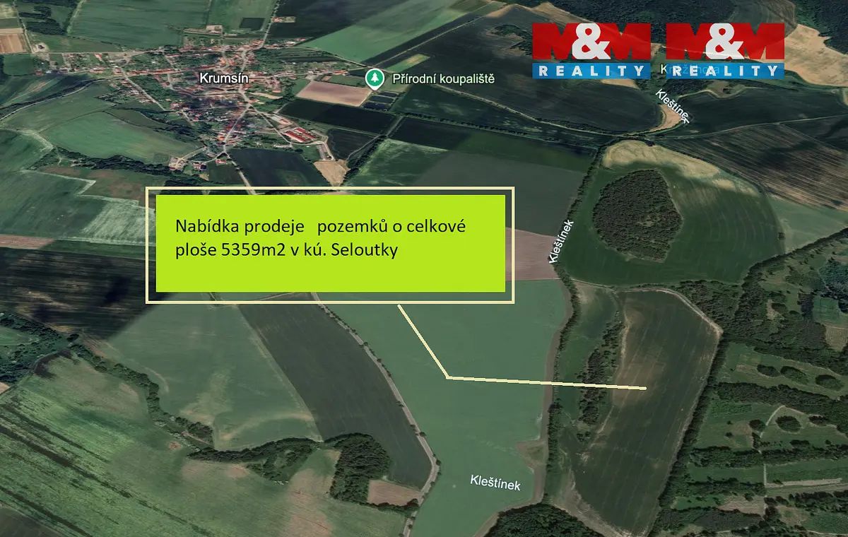 Prodej pozemku 359 m², Seloutky · okres Prostějov