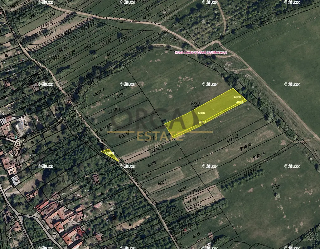 Prodej pozemku 3529 m², Nová Lhota · okres Hodonín