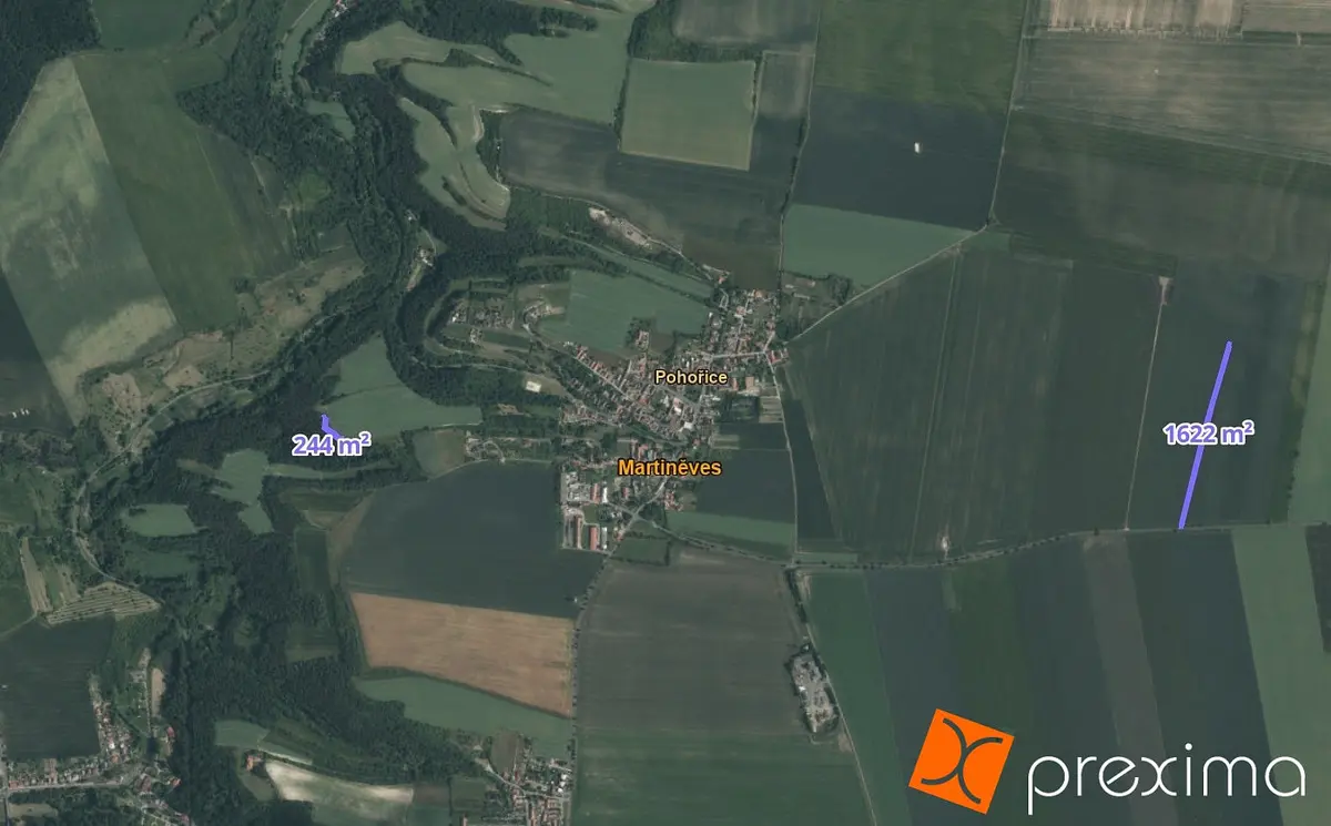 Prodej pozemku 186 m², Martiněves · okres Litoměřice