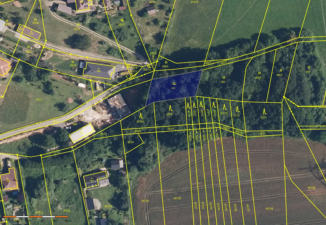 Prodej pozemku 705 m², Nemile
