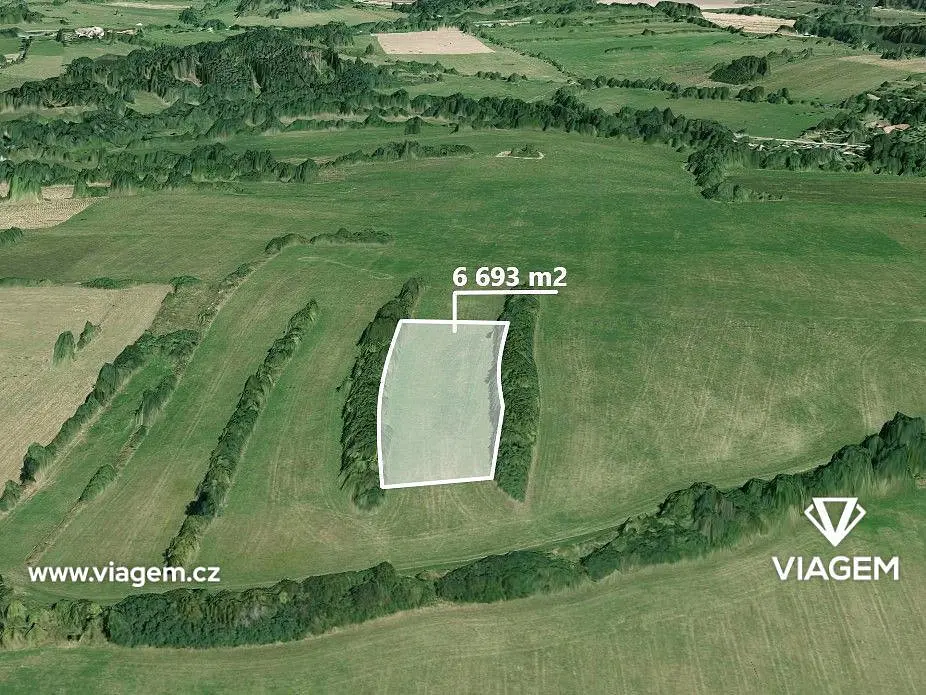 Prodej pozemku 1120 m², Jistebnice · okres Tábor