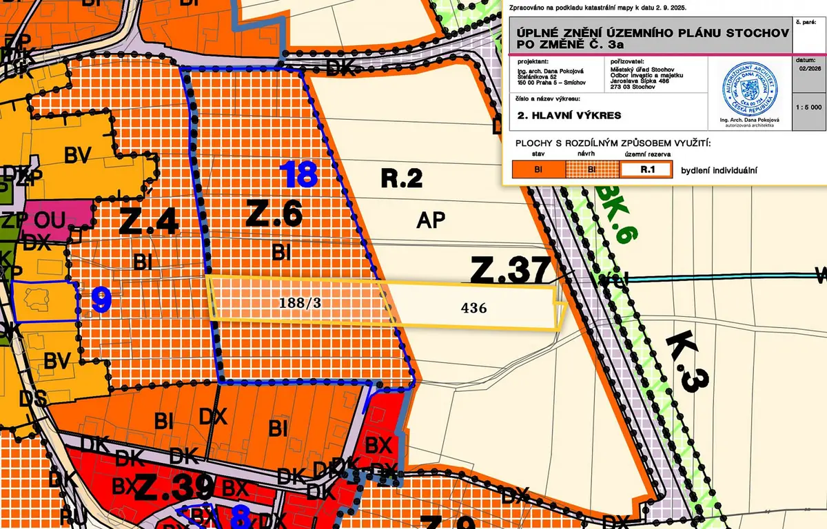 Prodej pozemku 9454 m², Honice · Stochov