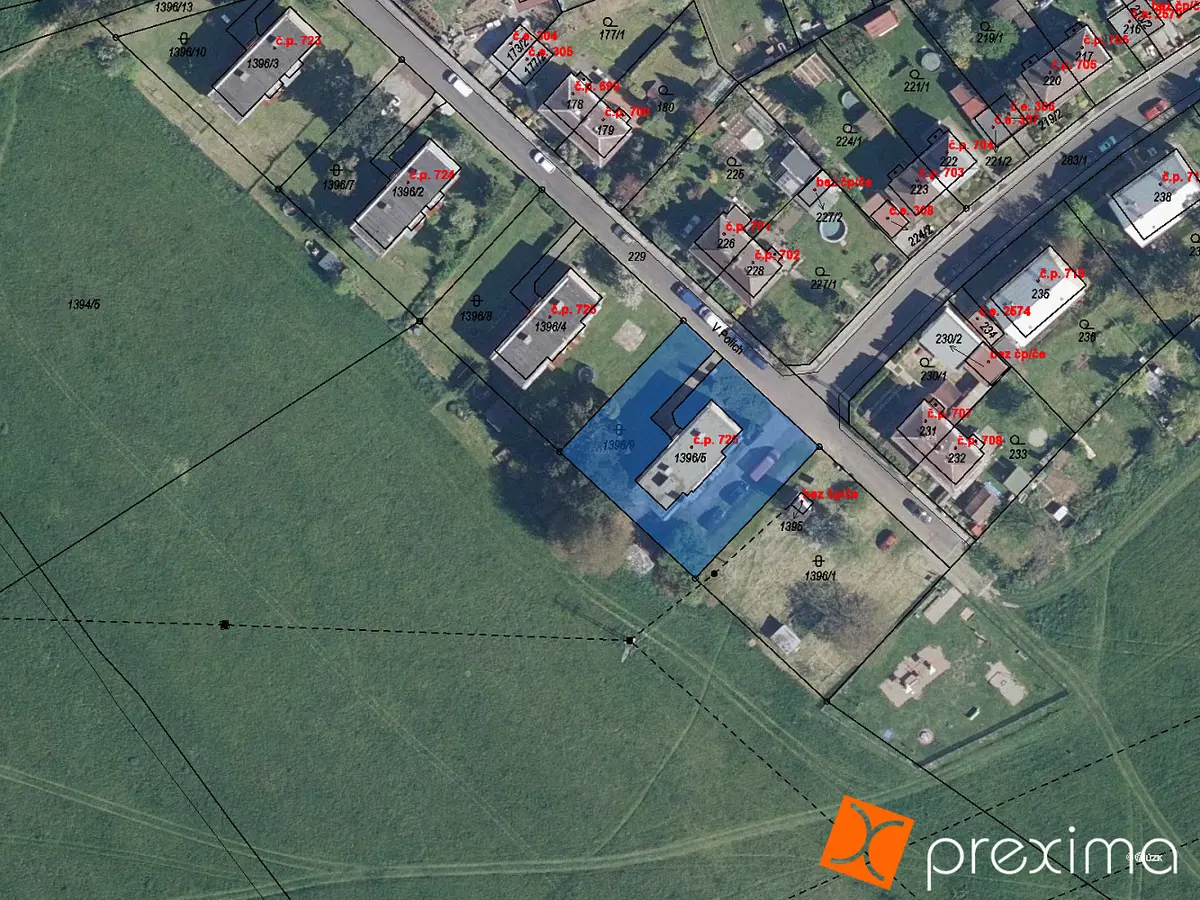 Prodej pozemku 219 m², Trmice · okres Ústí nad Labem