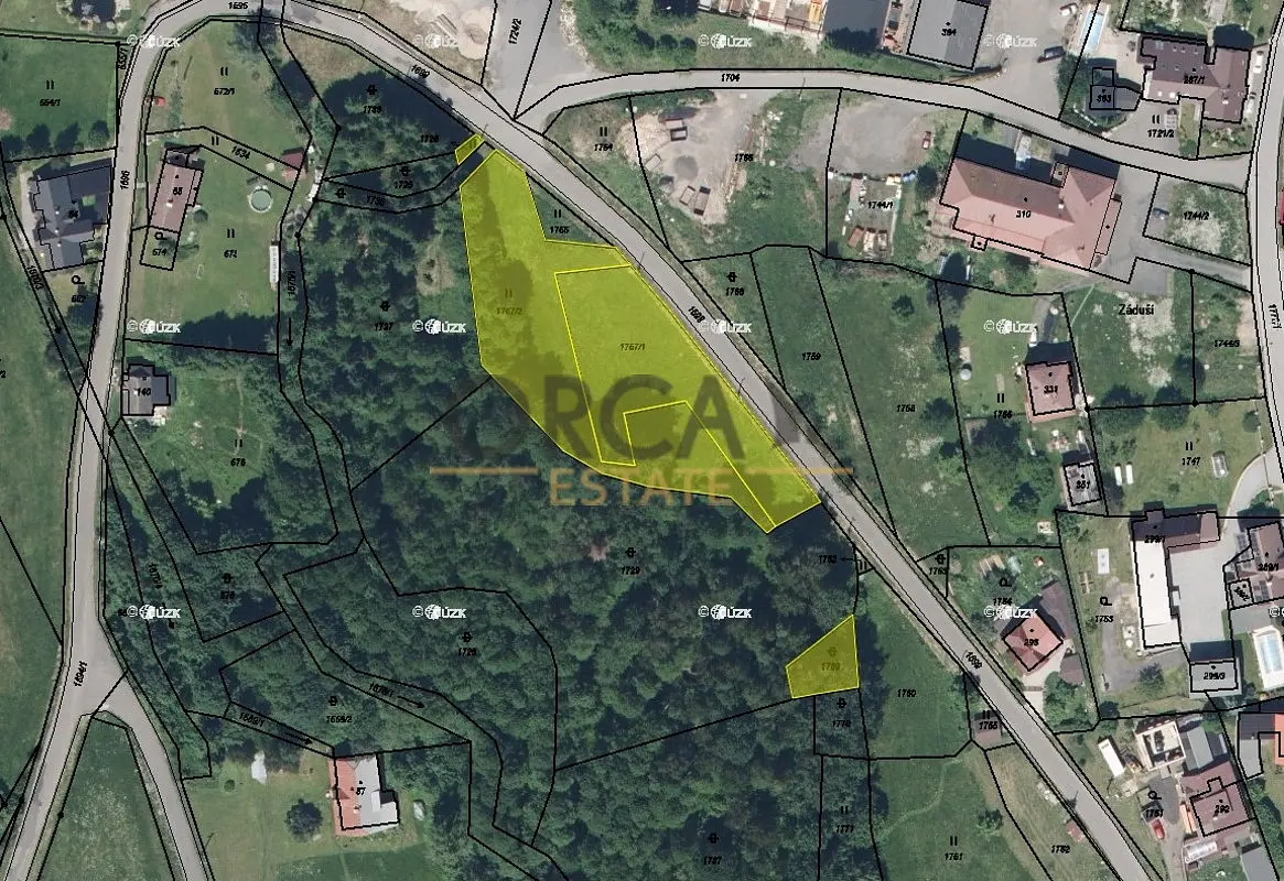 Prodej pozemku 3107 m², Loužnice · okres Jablonec nad Nisou