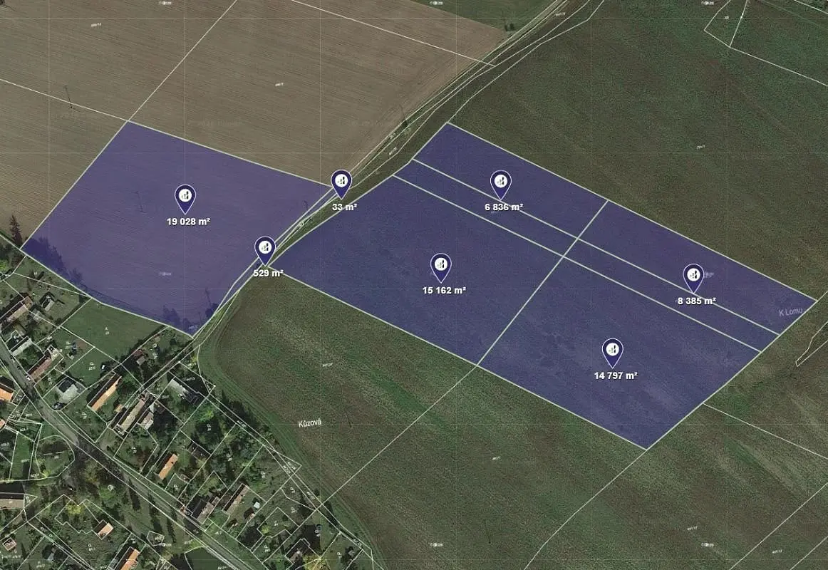 Prodej pozemku 57981 m², Čistá · okres Rakovník