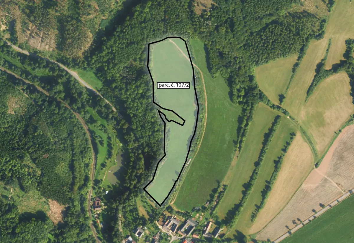 Prodej pozemku 8155 m², Mezihoří u Městečka Trnávky · Městečko Trnávka