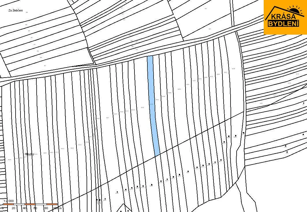 Prodej pozemku 371 m², Částkov · okres Uherské Hradiště