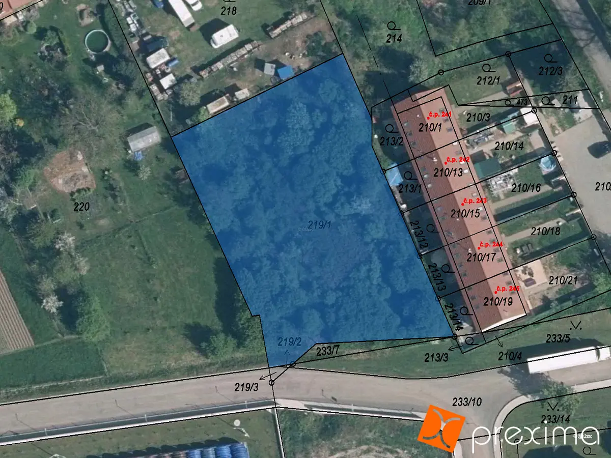 Prodej pozemku 935 m², Hořín · okres Mělník