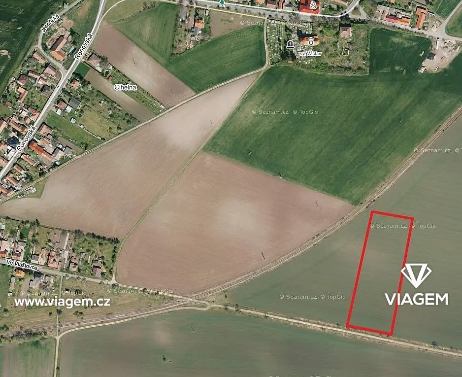 Prodej pozemku 883 m², Oskořínek · okres Nymburk