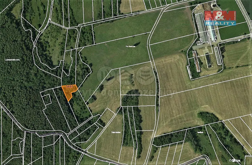 Prodej pozemku 1374 m², Borotín · okres Blansko