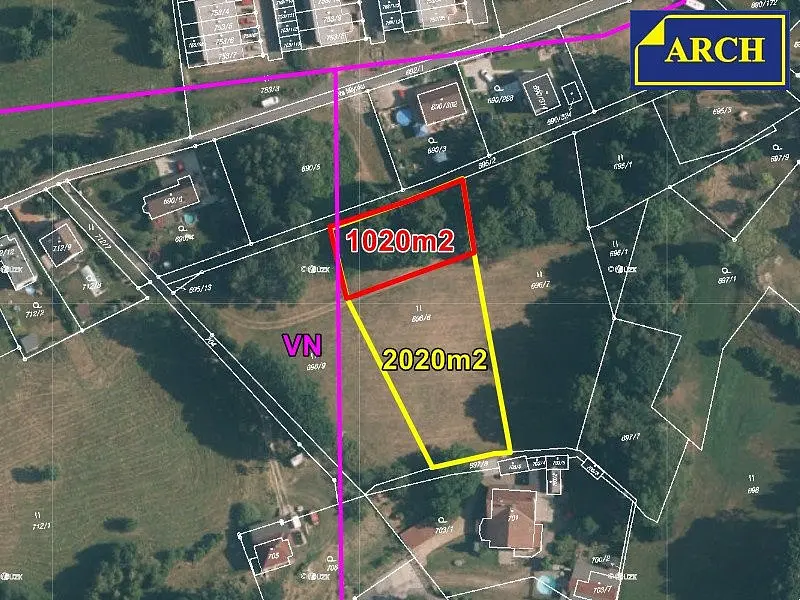 Prodej pozemku 217 m², Na Mlýnku · Staré Pavlovice · Liberec