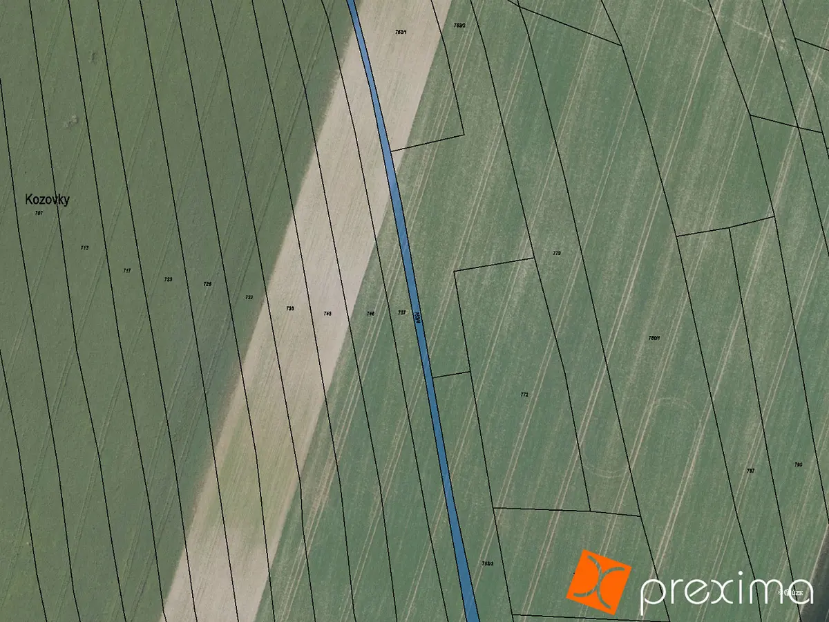 Prodej pozemku 181 m², Horní Kruty · okres Kolín