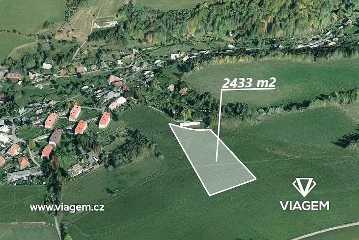 Prodej pozemku 2433 m², Těchonín · okres Ústí nad Orlicí