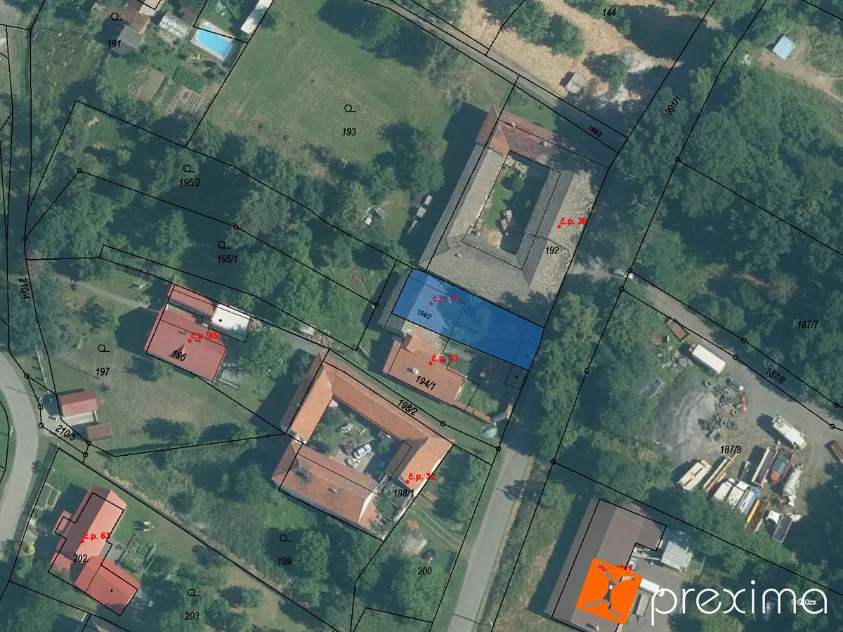 Prodej pozemku 180 m², Jeseník nad Odrou · okres Nový Jičín