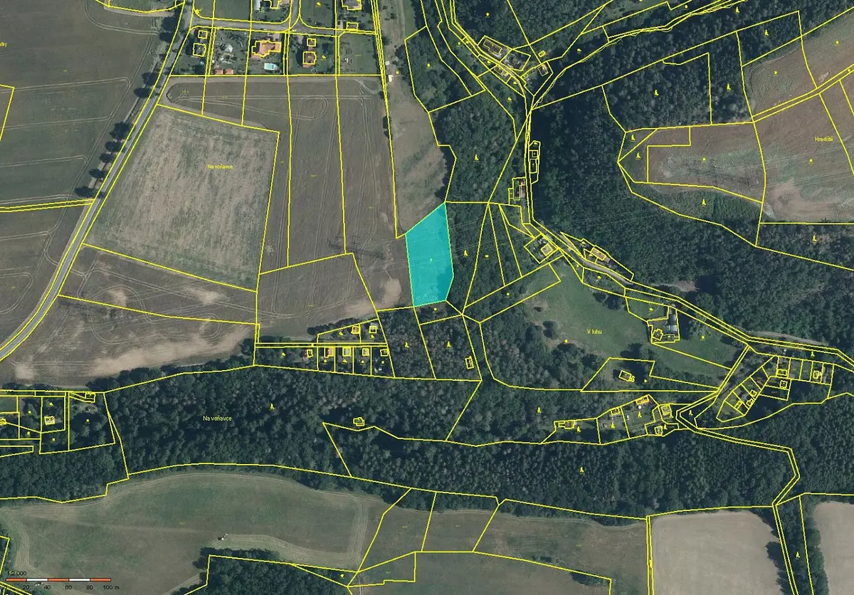 Prodej pozemku 3057 m², Bratřínov · okres Praha-západ