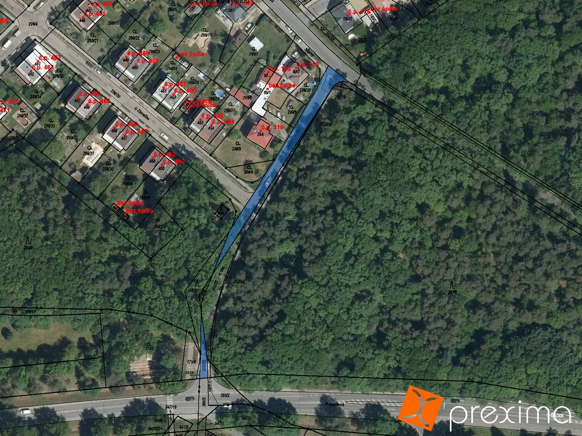 Prodej pozemku 82 m², Pardubice