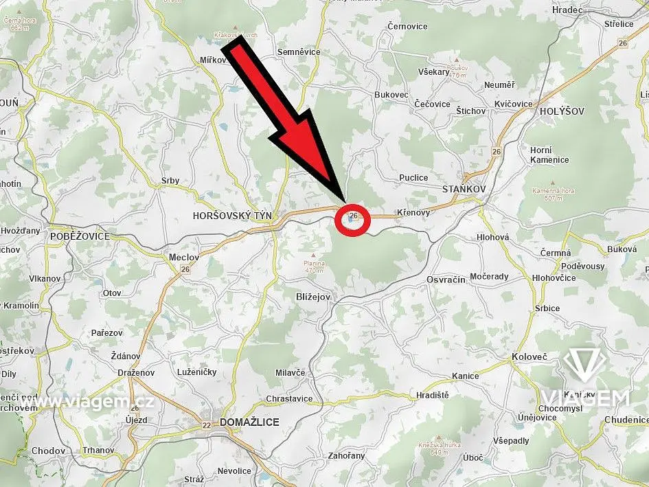 Prodej pozemku 2409 m², Horšovský Týn · okres Domažlice