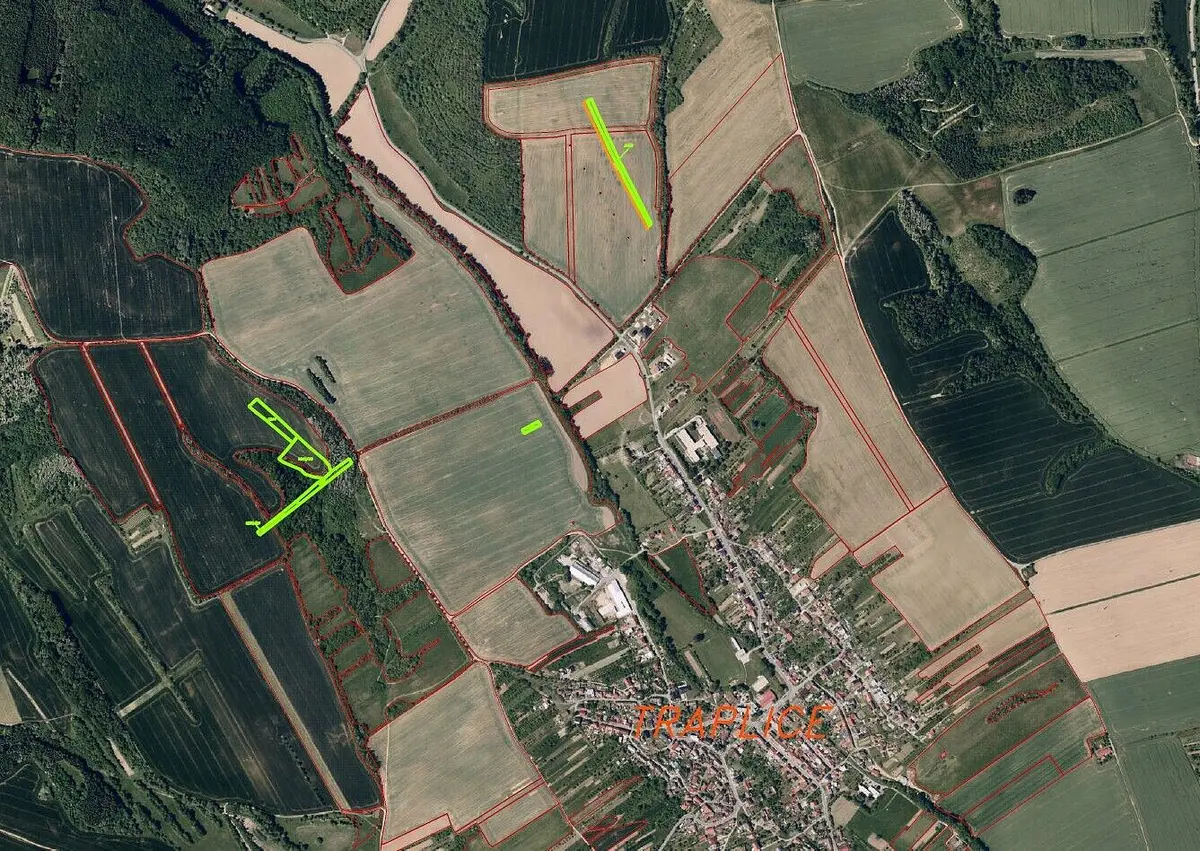 Prodej pozemku 641 m², Traplice · okres Uherské Hradiště