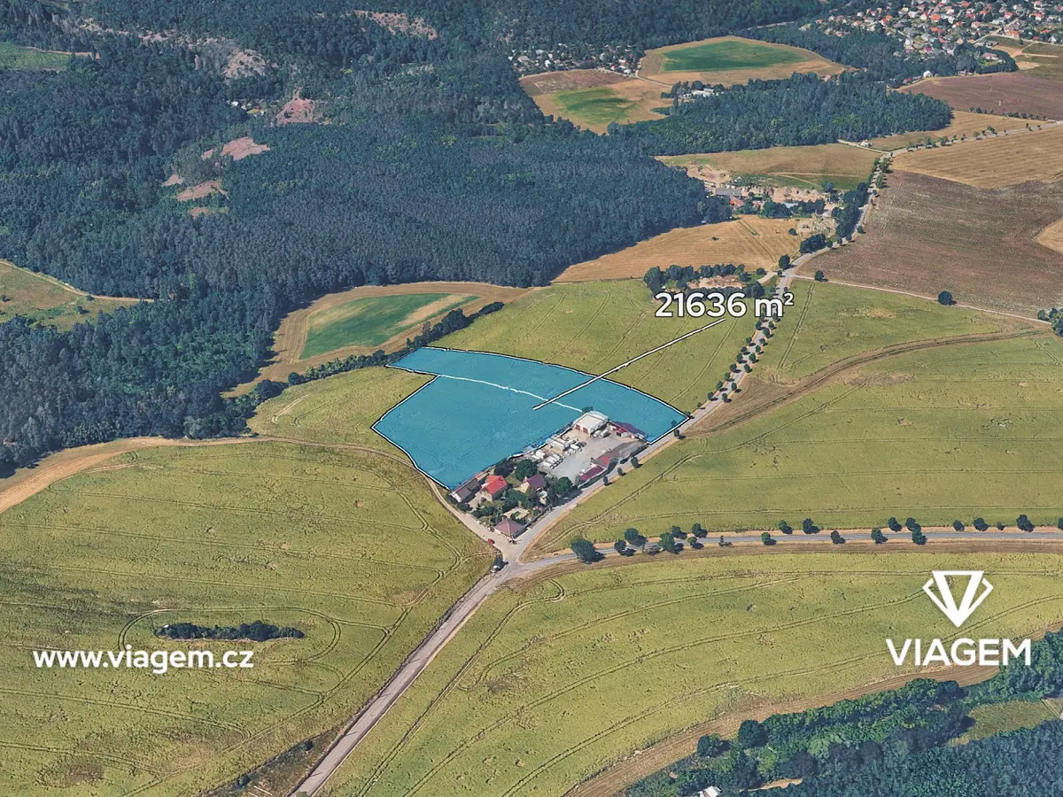Prodej pozemku 7212 m², Davle · okres Praha-západ