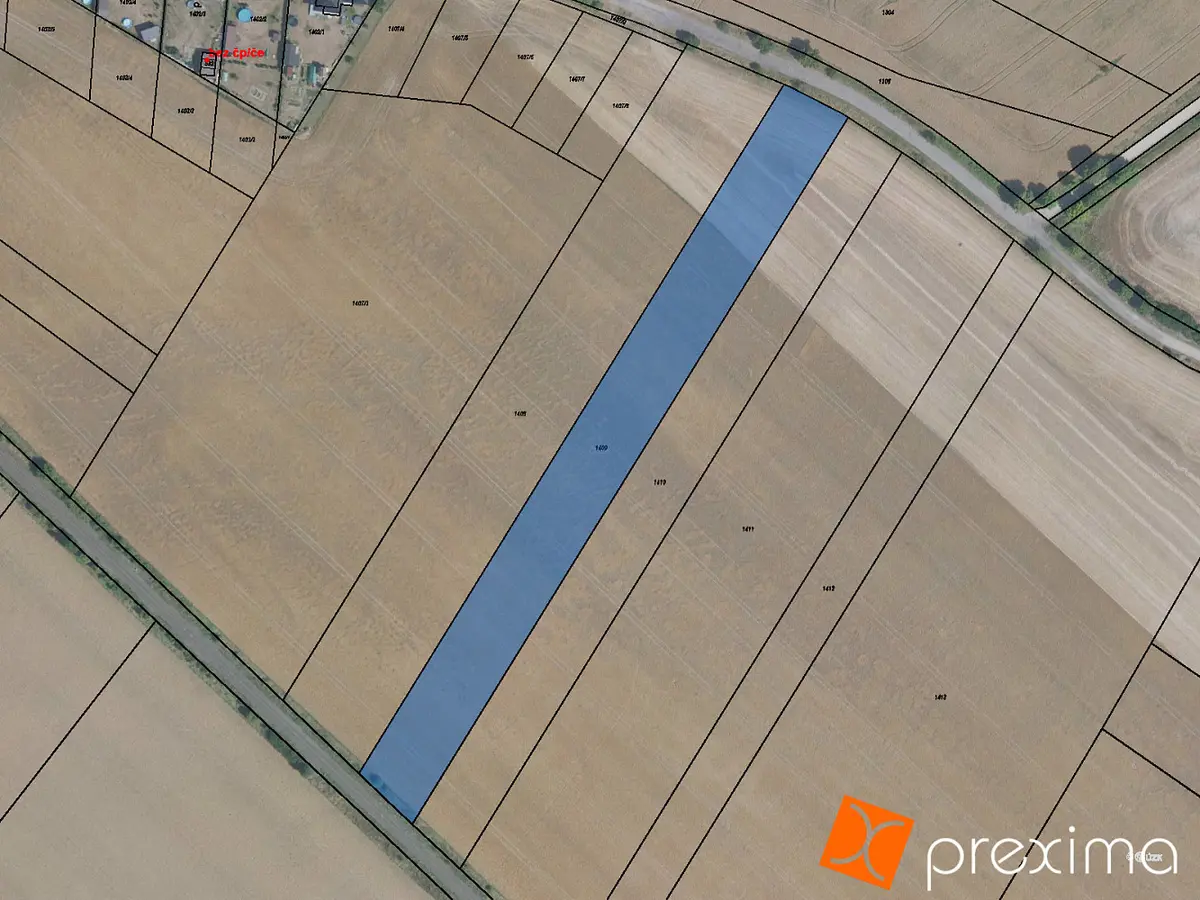 Prodej pozemku 1255 m², Všejany · okres Mladá Boleslav