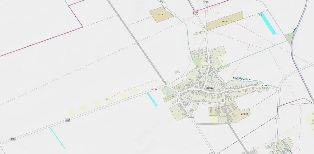 Prodej pozemku 12227 m², Dubany na Hané · Vrbátky