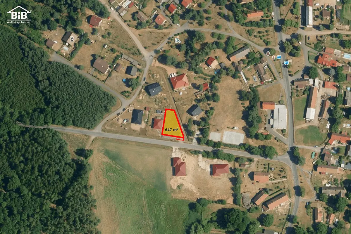 Prodej pozemku 647 m², Litošice · okres Pardubice