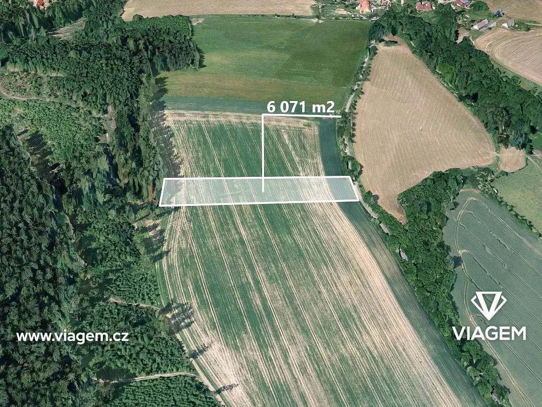 Prodej pozemku 1517 m², Dolní Hořice · okres Tábor