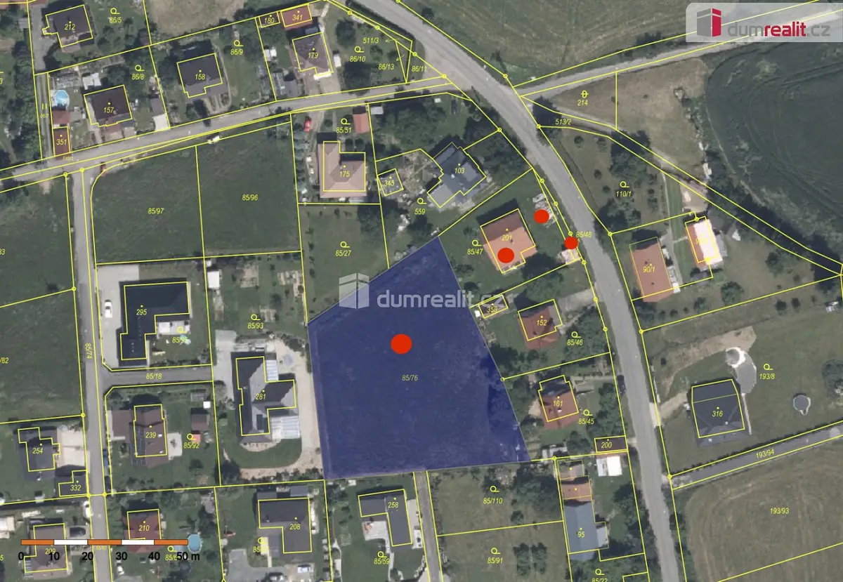 Prodej pozemku 212 m², Buková u Příbramě · okres Příbram