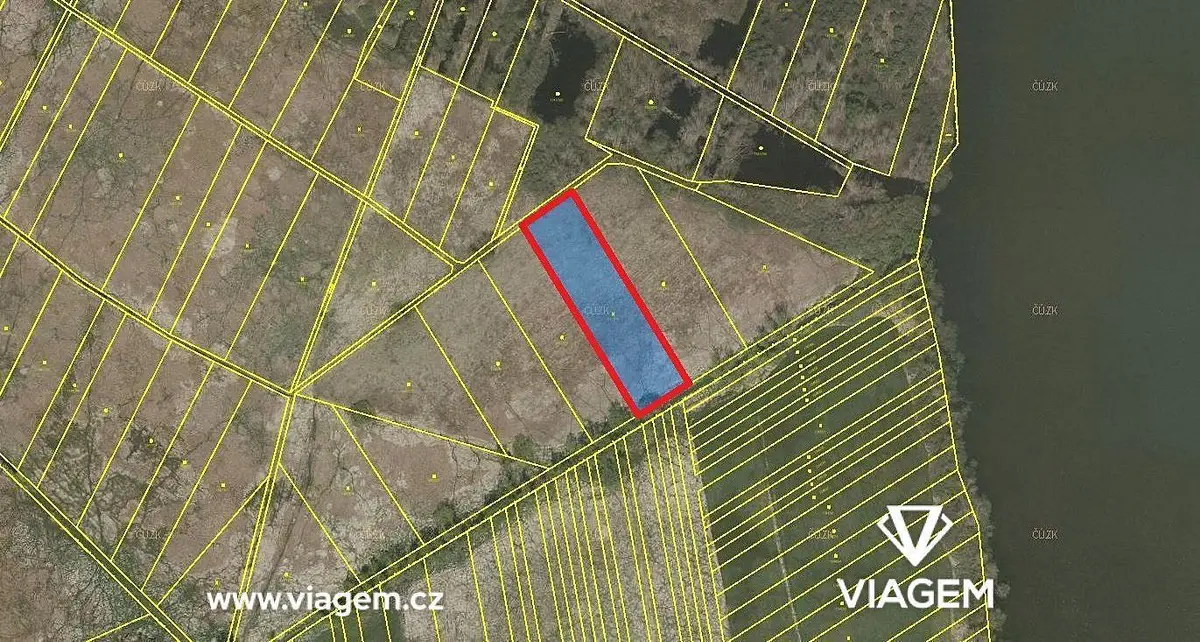 Prodej pozemku 2695 m², Záblatí · okres Jindřichův Hradec