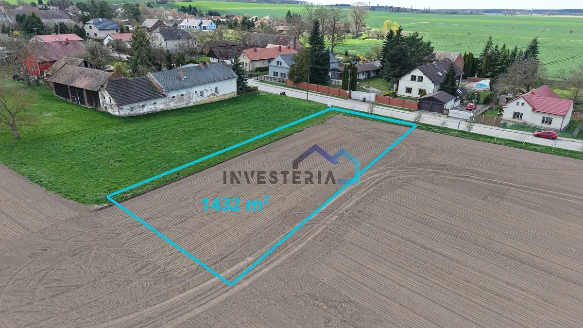 Prodej pozemku 1432 m², Rosnice u Všestar · Všestary