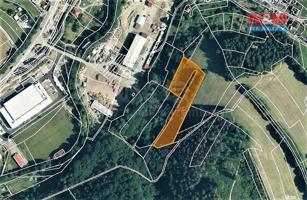 Prodej pozemku 327 m², Lhota u Vsetína · okres Vsetín