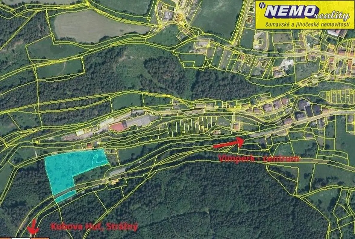 Prodej pozemku 11552 m², Vimperk · okres Prachatice