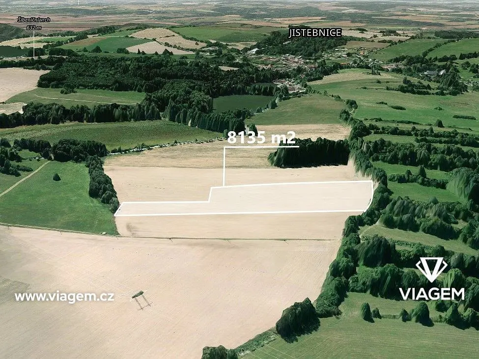 Prodej pozemku 1374 m², Jistebnice · okres Tábor